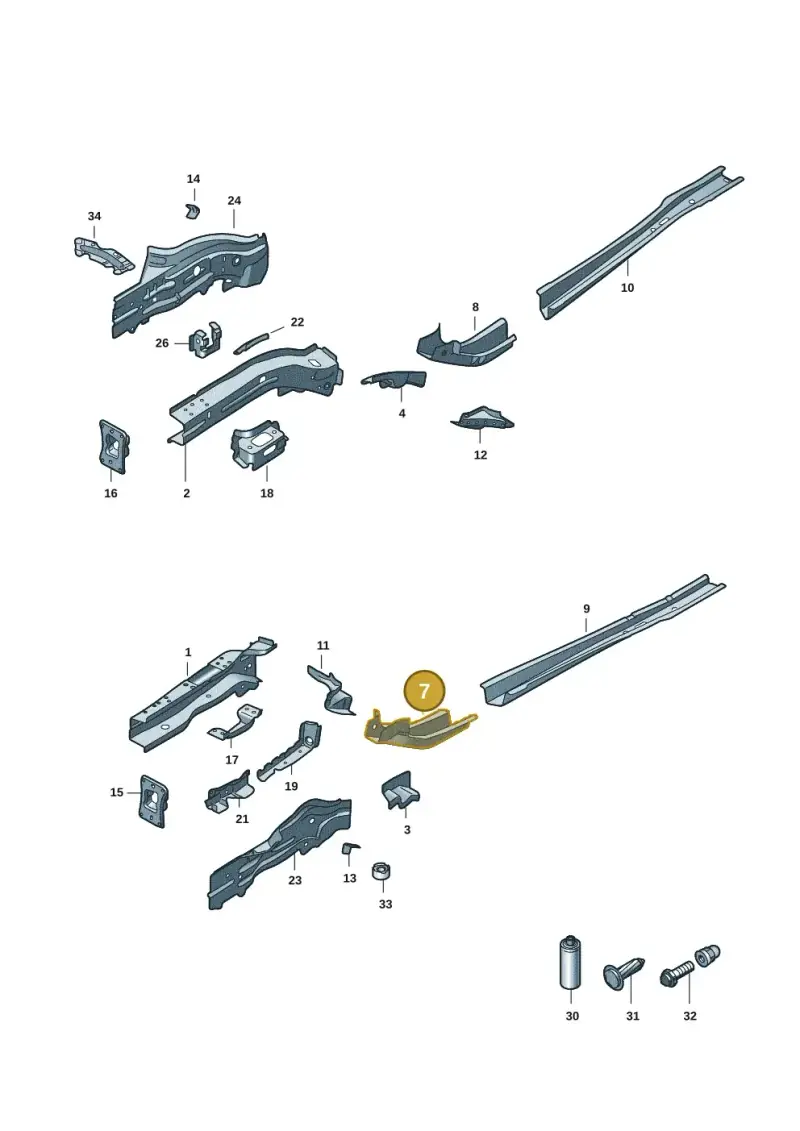 5Q0803209 — Audi A3 Sportback (2019-2021) diagram 596803001, position 7