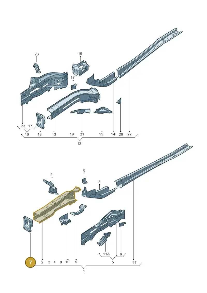 5Q0804181A — Audi TTRS Coupe (2016-2023) diagram 778803000, position 7