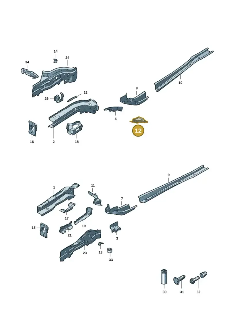 5Q0804426 — Audi A3 Sportback (2019-2021) diagram 596803001, position 12