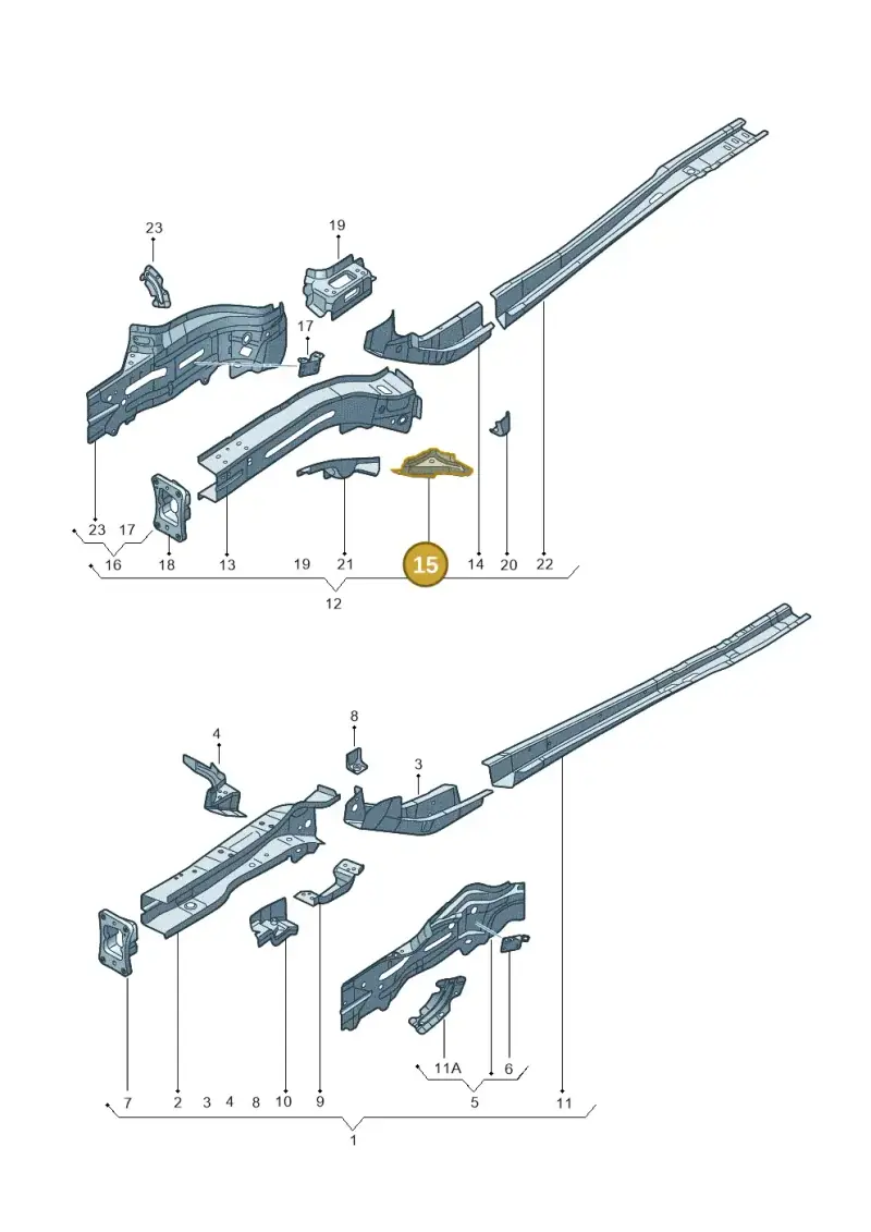 5Q0804426 — Audi TTRS Coupe (2016-2023) diagram 778803000, position 15