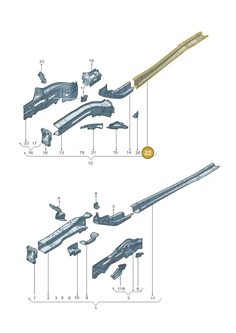 5Q0804456A — Audi A3 Cabrio (2016-2020) diagram 778803000, position 22