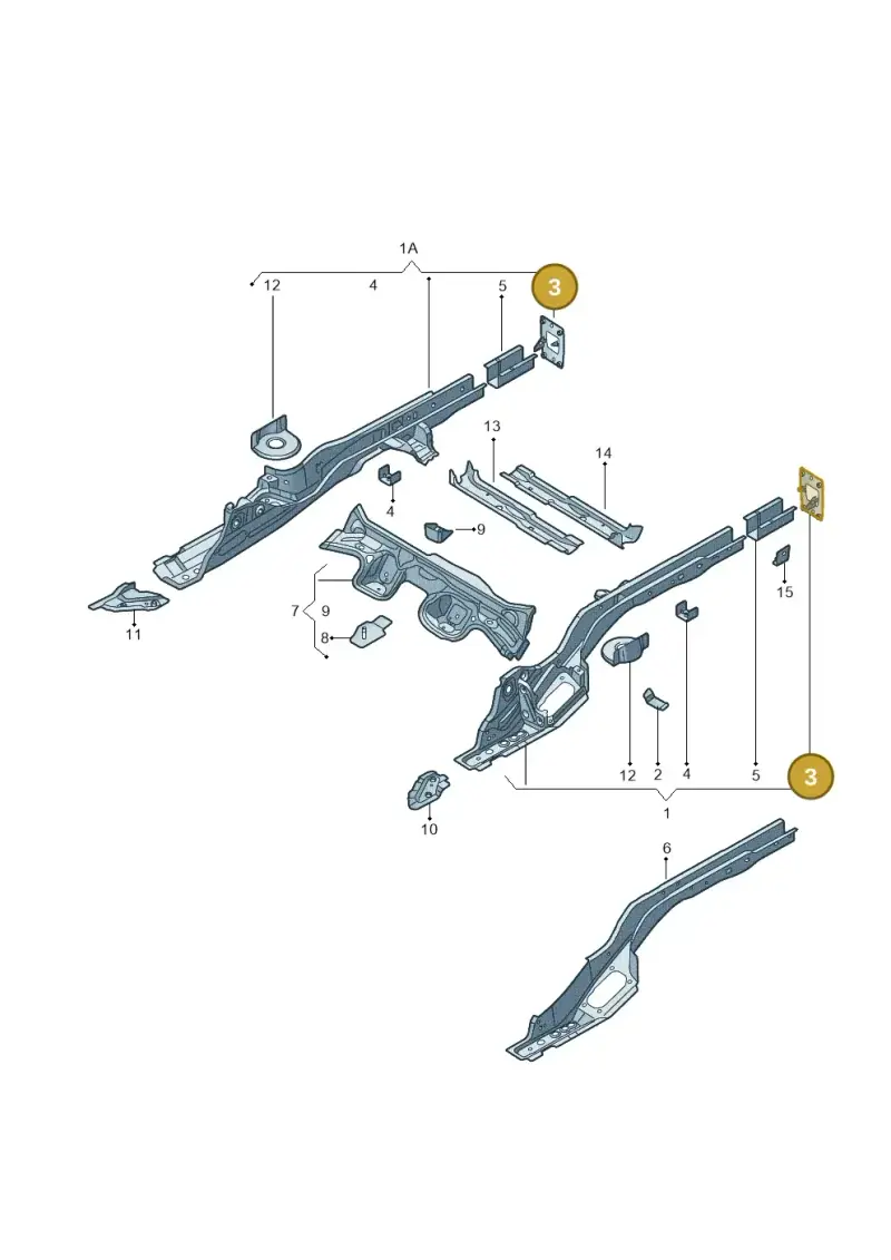 5Q0804473 — Audi A3 Cabrio (2016-2020) diagram 778803100, position 3
