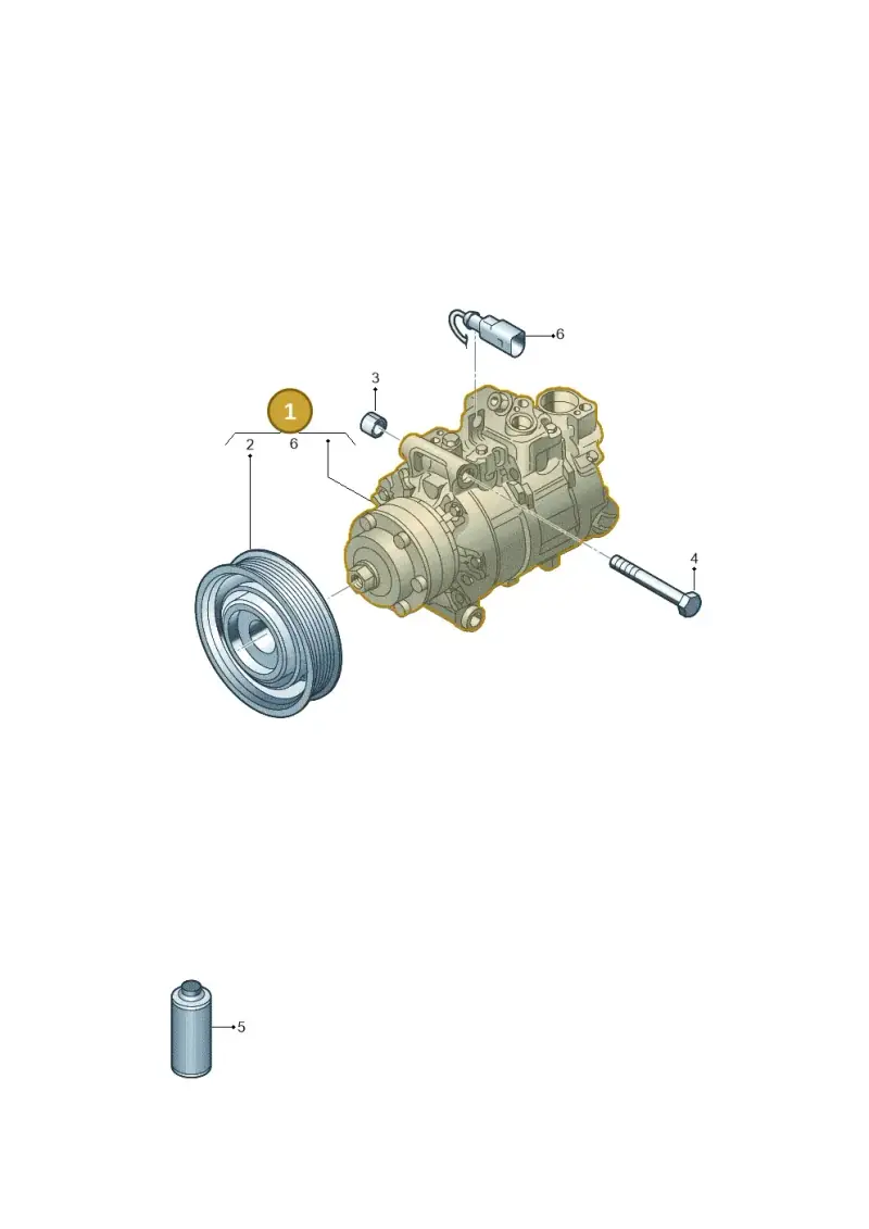 5Q0816803 — Audi Q3 2.0 TDI (2014-2019) diagram 788260000, position 1