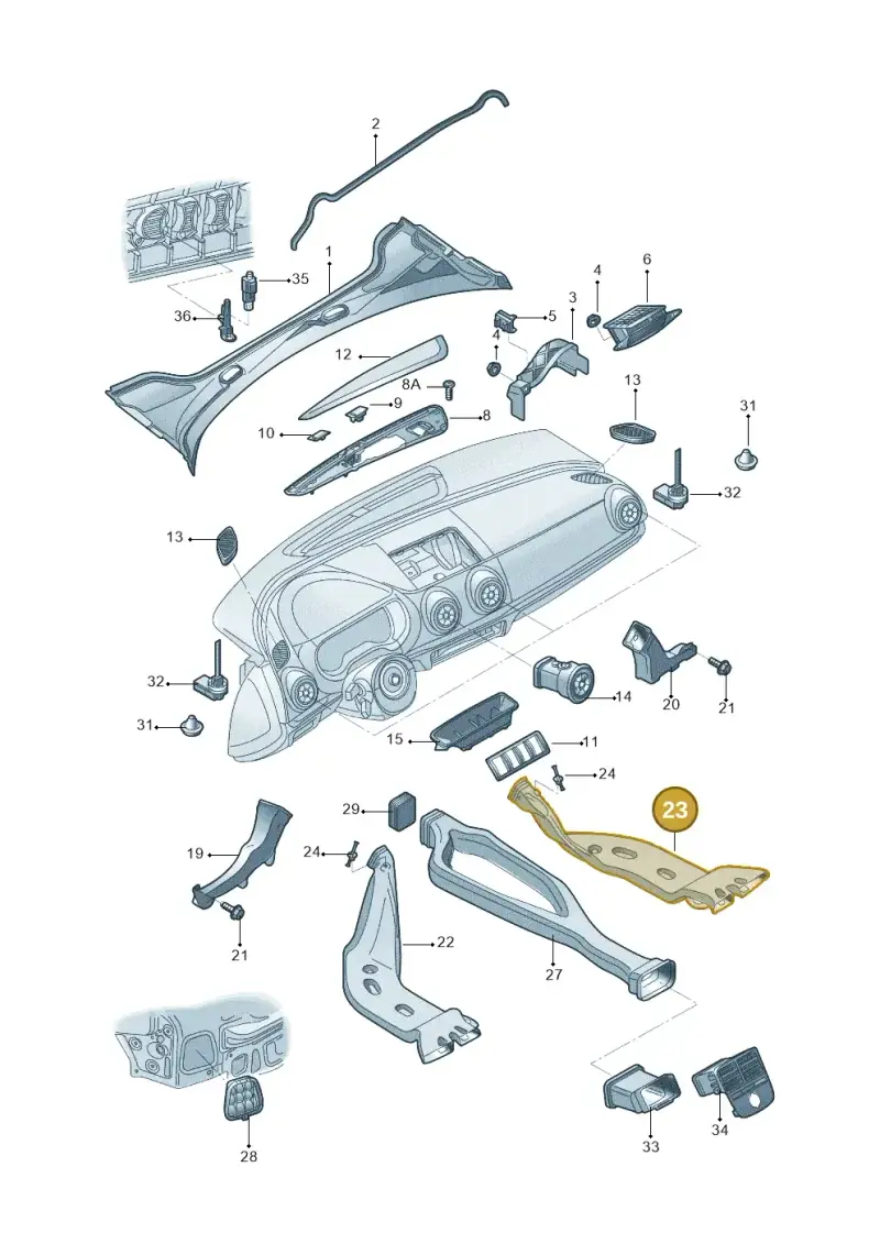 5Q0819806 — Audi A3 Limousine 2.0 (2017-2021) diagram 820819030, position 23