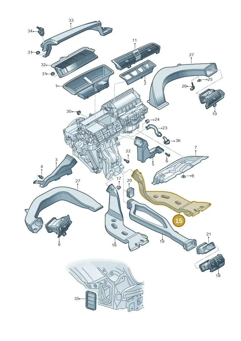 5Q0819806F — Audi RSQ3 Sportback (2019-2024) diagram 597819010, position 15