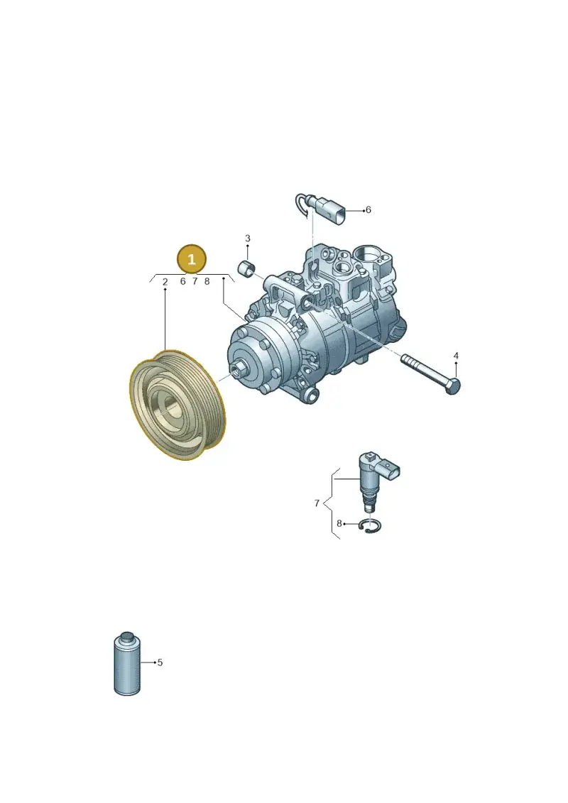 5Q0820803F — Audi Q3 2.0 TDI (2014-2019) diagram 597260000, position 1