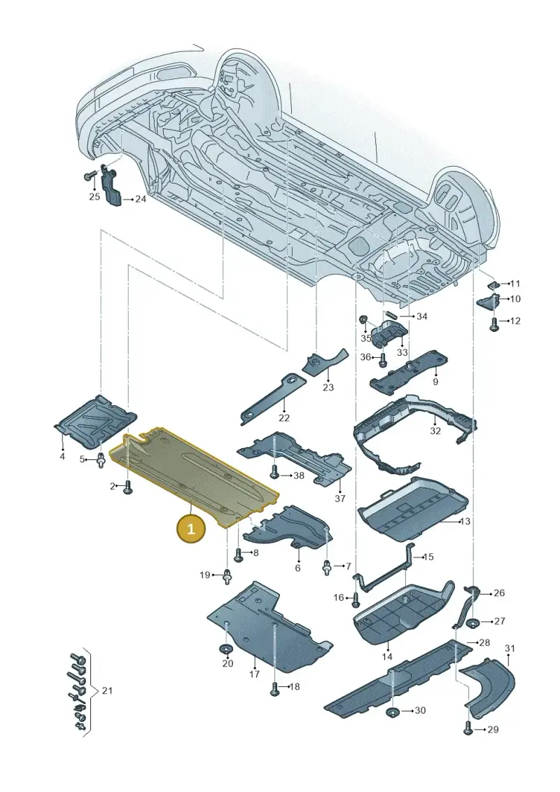 5Q0825202AT — Audi A3 Sportback (2019-2021) diagram 596825000, position 1