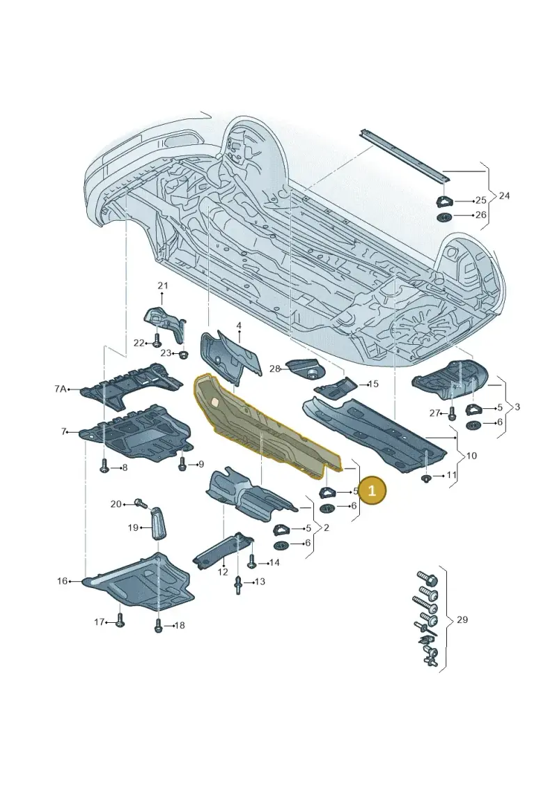 5Q0825662AF — Audi A3 Sportback (2012-2016) diagram 745825100, position 1