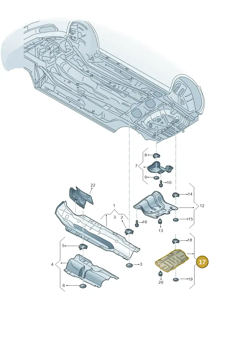 5Q0825701J — Audi Q2 2.0 TDI (2016-2018) diagram 803825000, position 17
