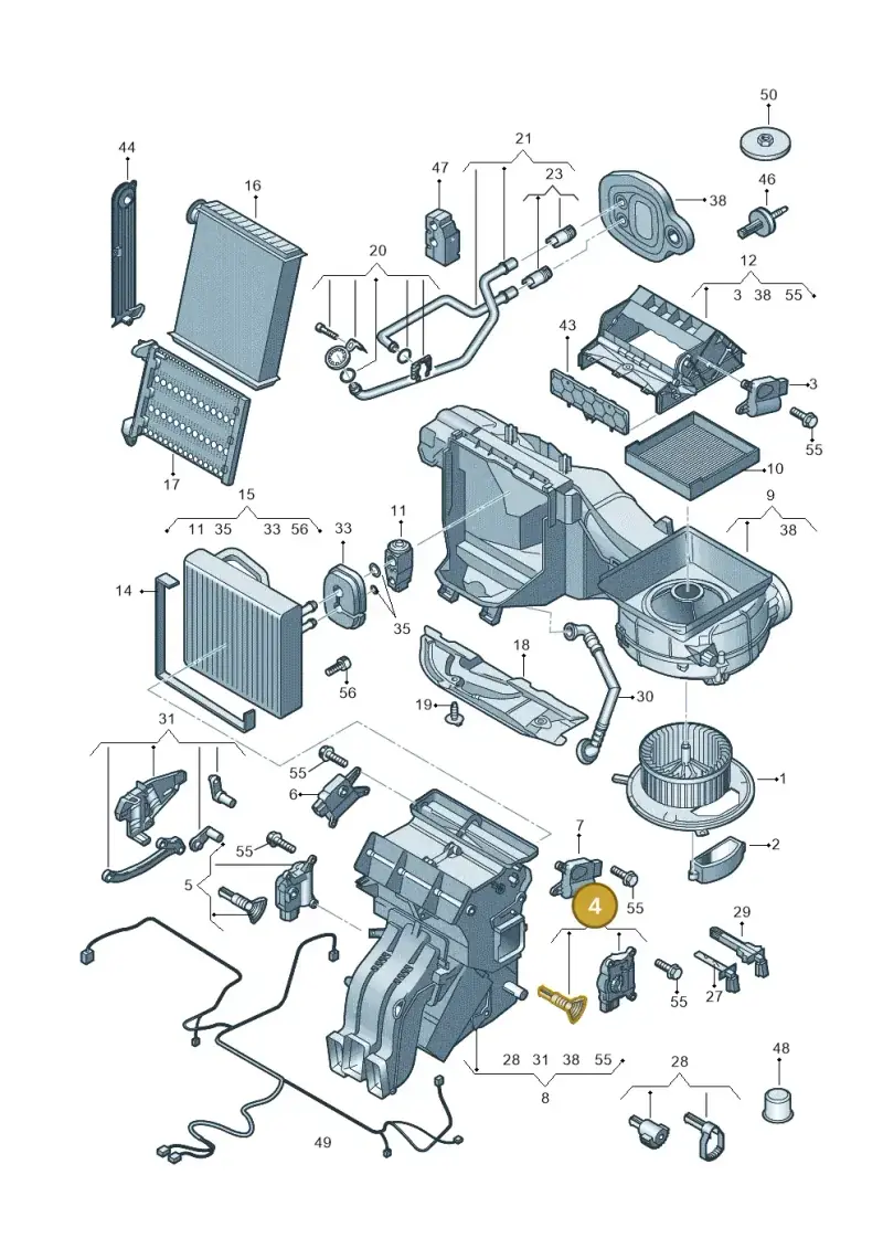 5Q0898511F — Audi RSQ3 Sportback (2019-2024) diagram 745820200, position 4