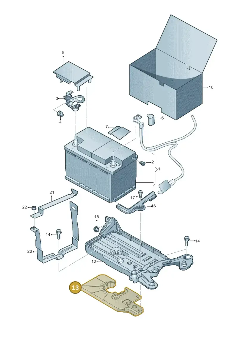 5Q0915325D — Audi Q2 2.0 TDI (2016-2018) diagram 803915000, position 13