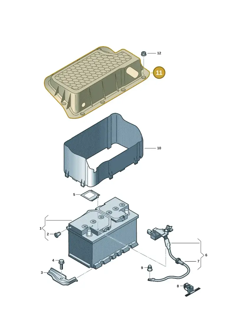 5Q0915435D — Audi A3 Sportback (2019-2021) diagram 596915005, position 11