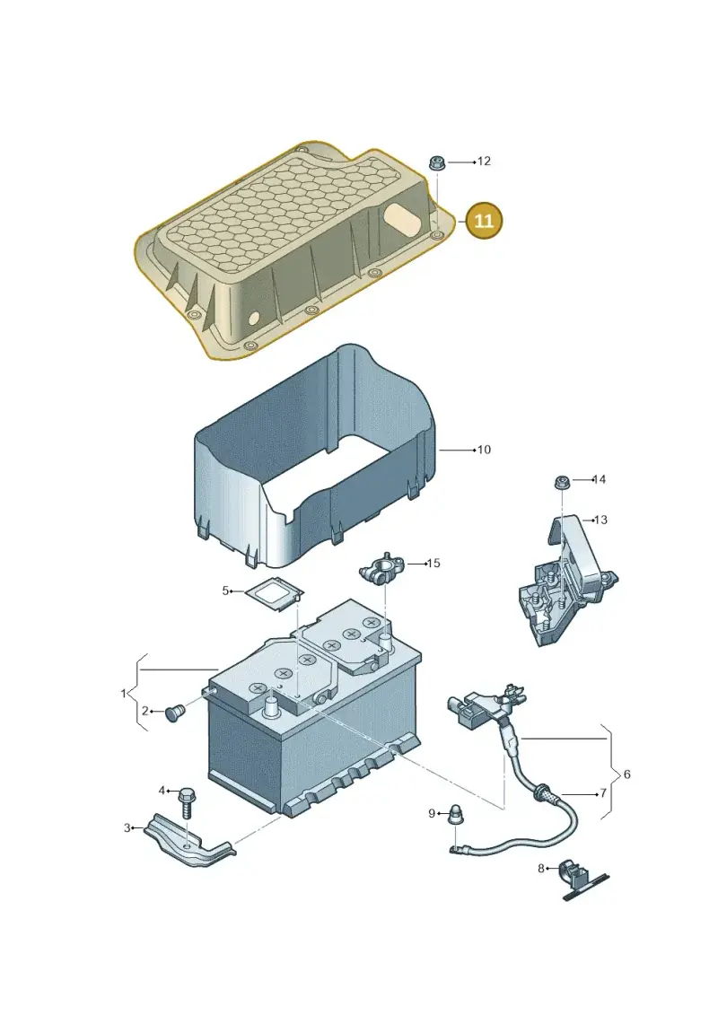 5Q0915435D — Audi A3 Sportback (2016-2020) diagram 745915050, position 11