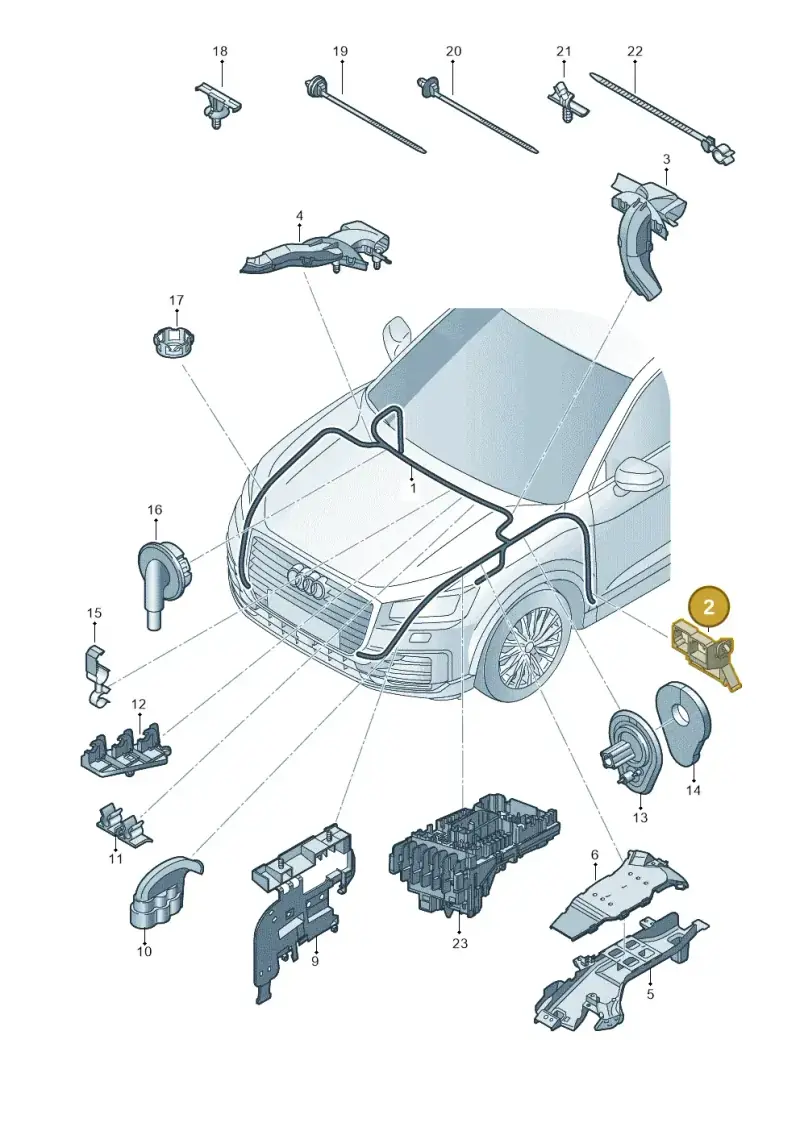 5Q0937545A — Audi Q2 2.0 TDI (2016-2018) diagram 803971870, position 2