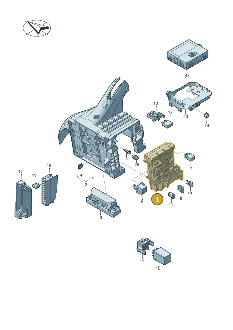 5Q0937615C — Audi RSQ3 Sportback (2019-2024) diagram 745937000, position 1