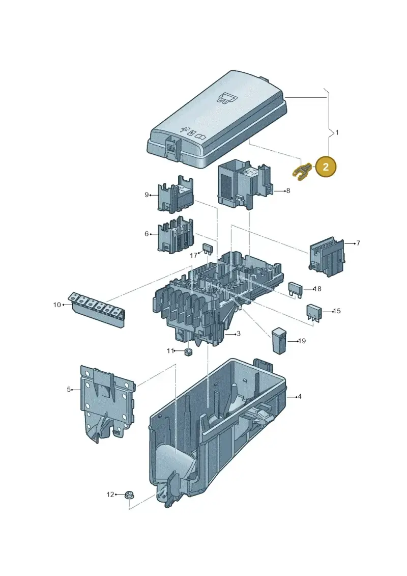 5Q0941802 — Audi RSQ3 Sportback (2019-2024) diagram 745937200, position 2
