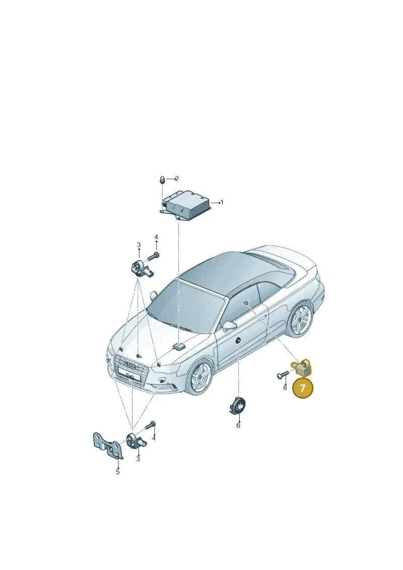 5Q0959352 — Audi A3 Cab. 1.4 (2013-2016) diagram 778959300, position 7