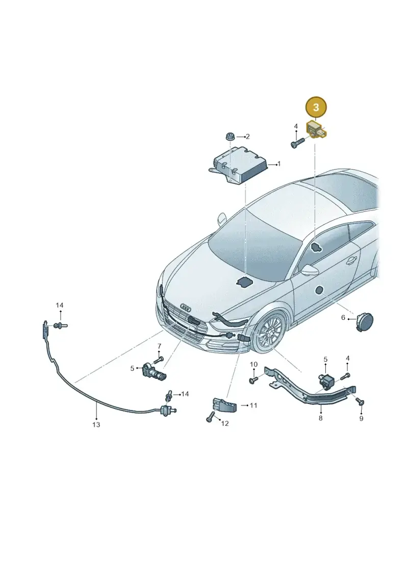 5Q0959352 — Audi TTRS Coupe (2016-2023) diagram 850959300, position 3