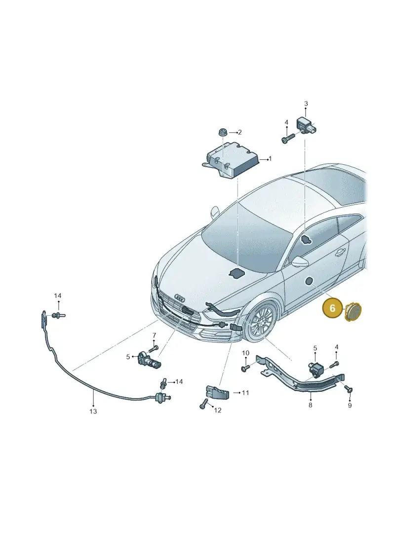 5Q0959354A — Audi TTRS Coupe (2016-2023) diagram 850959300, position 6