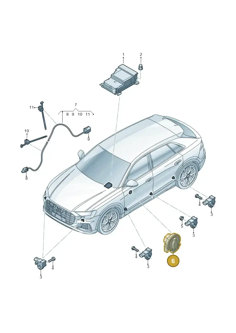 5Q0959354A — Audi RS Q8 Quattro (2019-) diagram 429959030, position 6