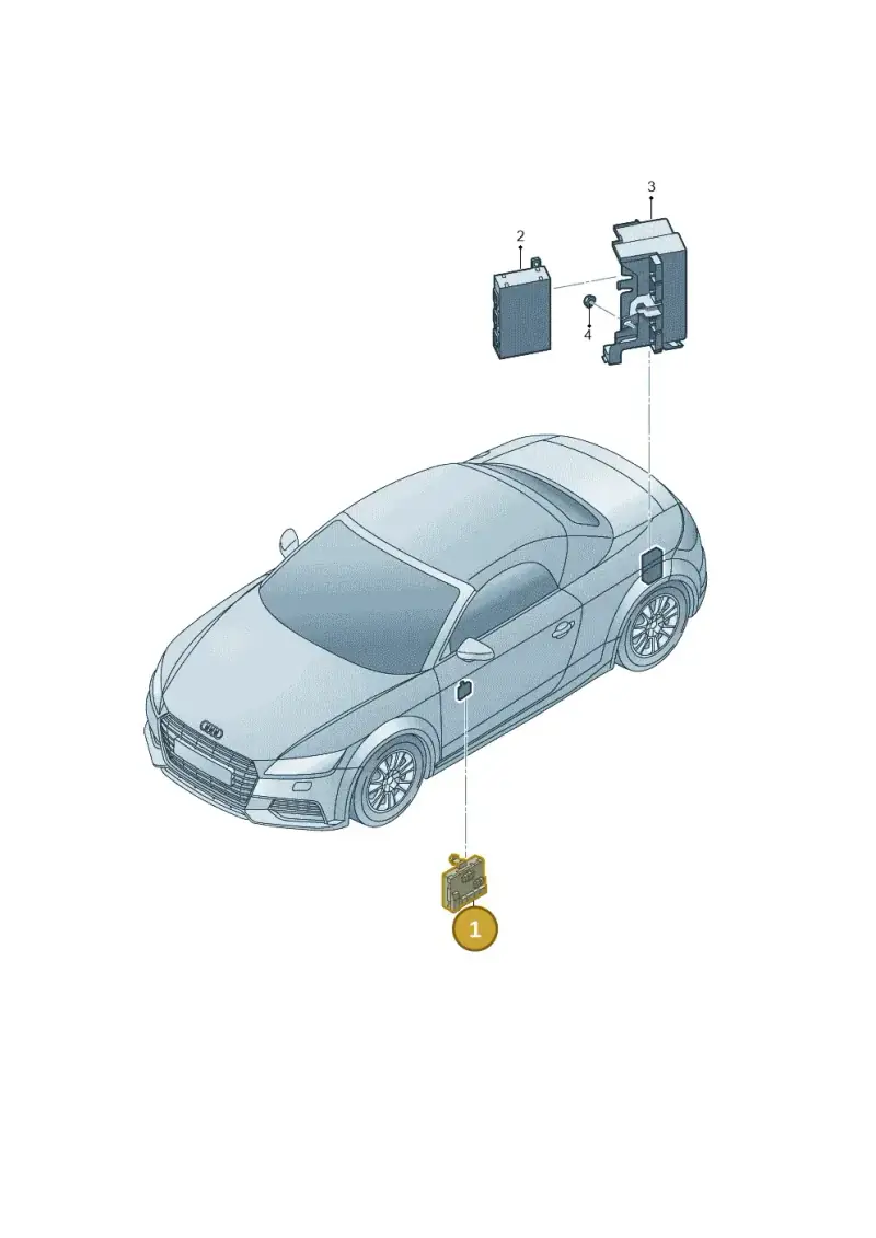5Q0959593F — Audi TTRS Coupe (2016-2023) diagram 850959100, position 1