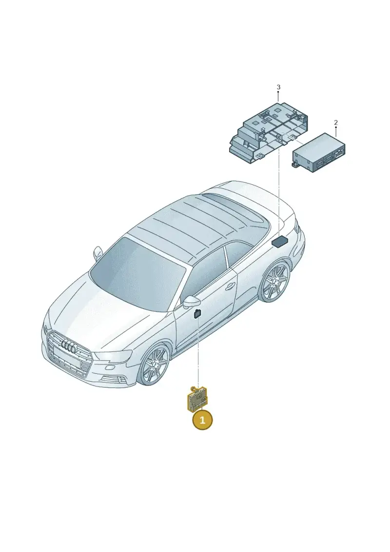 5Q0959593F — Audi A3 Cabrio (2016-2020) diagram 891959100, position 1