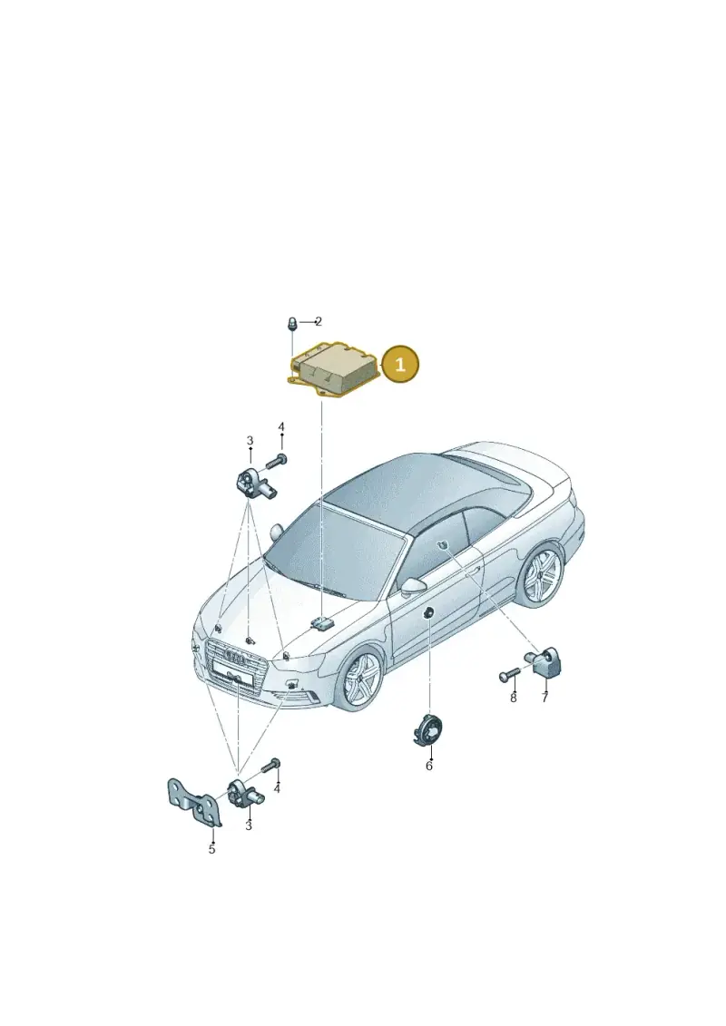 5Q0959655A — Audi A3 Cab. 1.4 (2013-2016) diagram 778959300, position 1