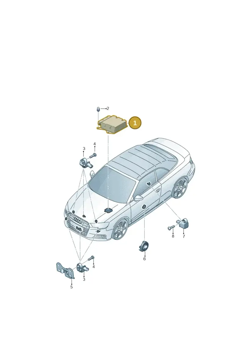 5Q0959655A — Audi A3 Cabrio (2016-2020) diagram 891959300, position 1