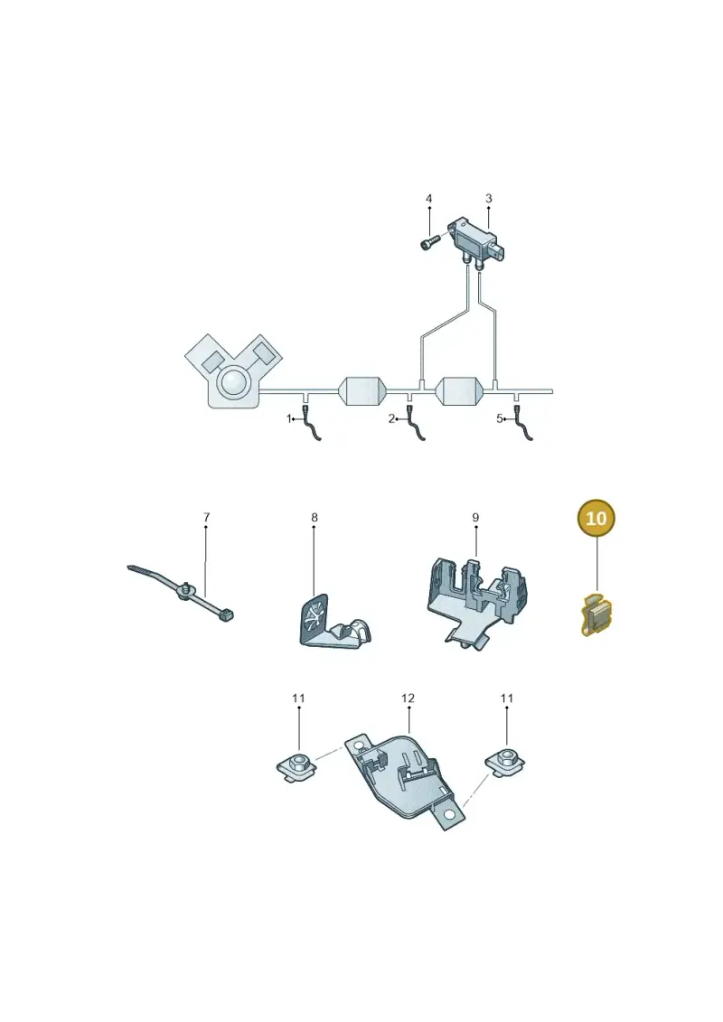 5Q0971842 — Audi RSQ3 Sportback (2019-2024) diagram 853906005, position 10