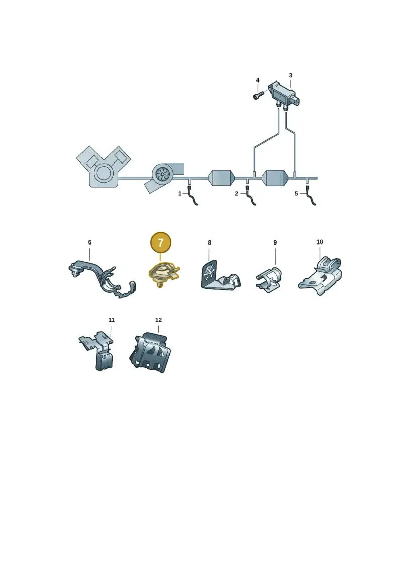 5Q0971842A — Audi Q3 quattro (2018-2019) diagram 596906001, position 7