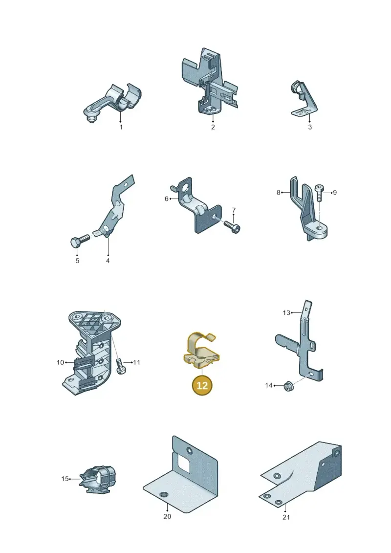 5Q0971842A — Audi Q2 2.0 TDI (2016-2018) diagram 803971000, position 12