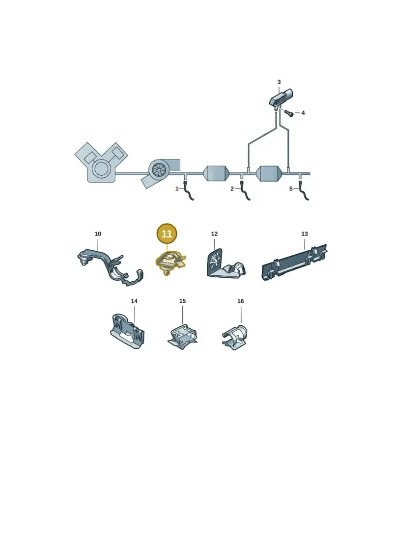 5Q0971842A — Audi A3 Sportback (2019-2021) diagram 596906003, position 11
