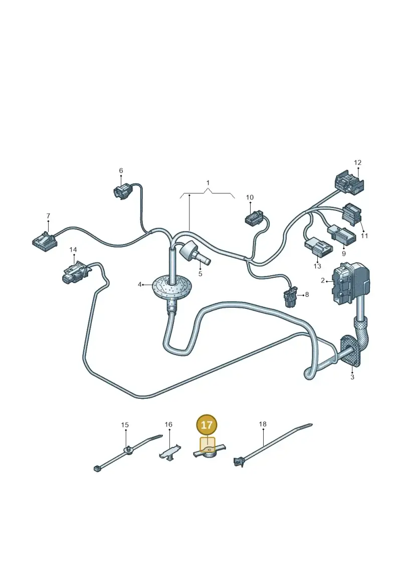 5Q0971848A — Audi RSQ3 Sportback (2019-2024) diagram 597972033, position 17