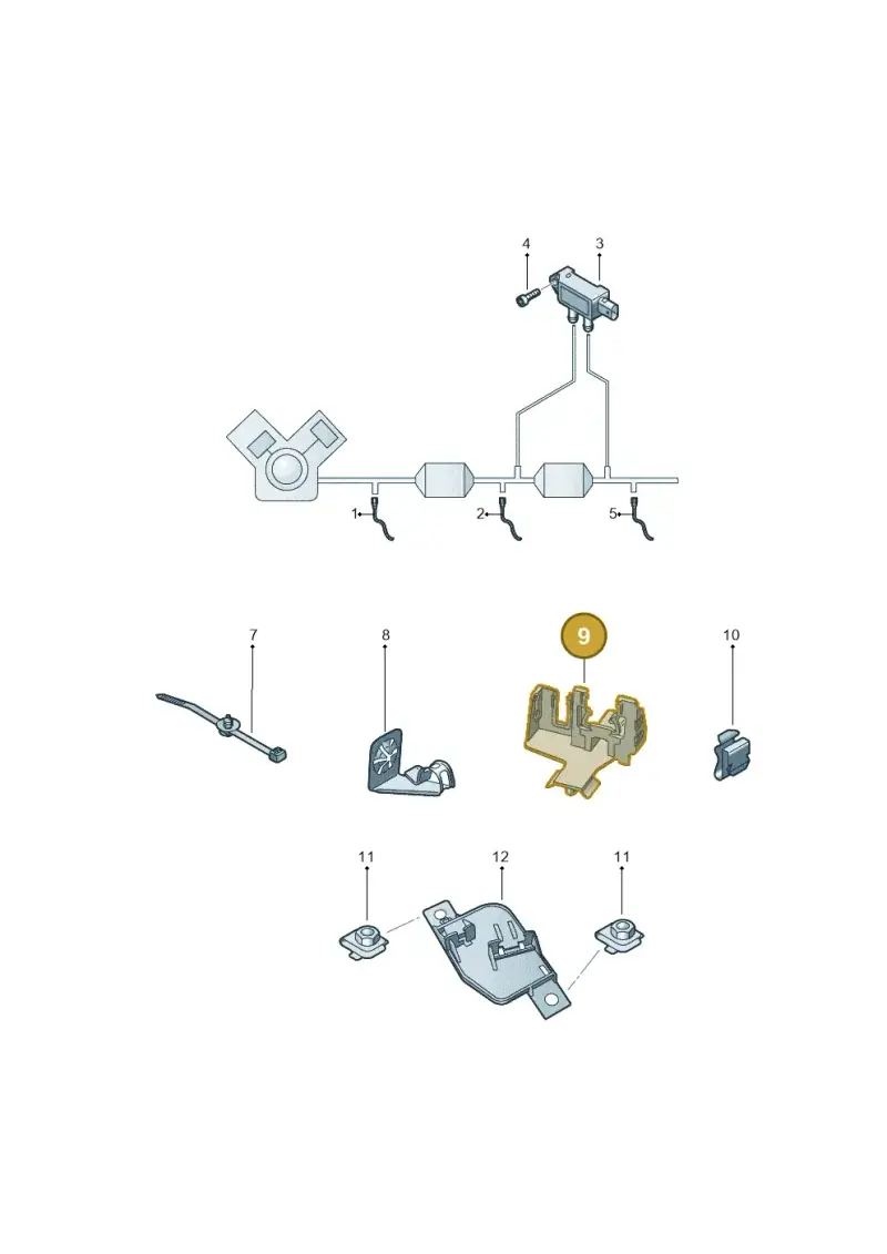 5Q0971890E — Audi RSQ3 Sportback (2019-2024) diagram 853906005, position 9