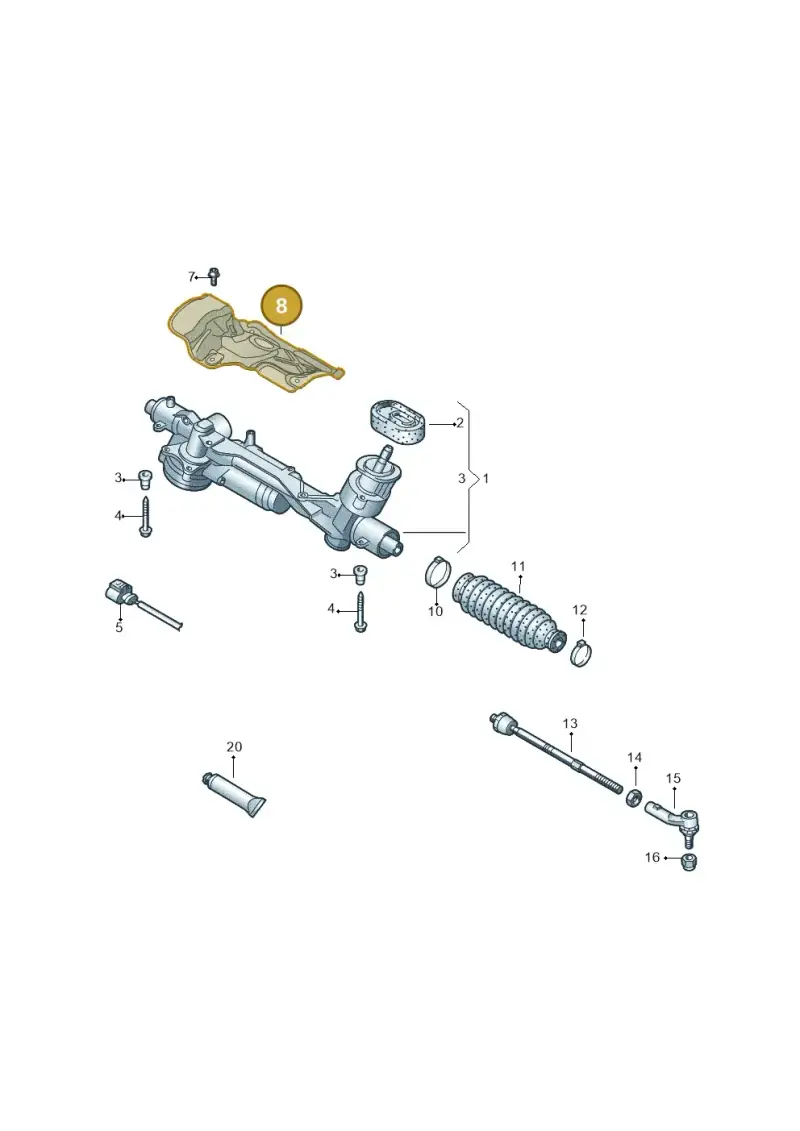 5Q1423981H — Audi Q3 2.0 (2019-) diagram 780423000, position 8