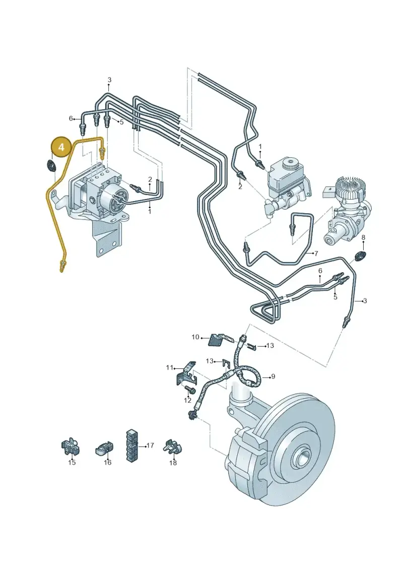 5Q1614724A — Audi A3 Sportback (2016-2020) diagram 774611200, position 4