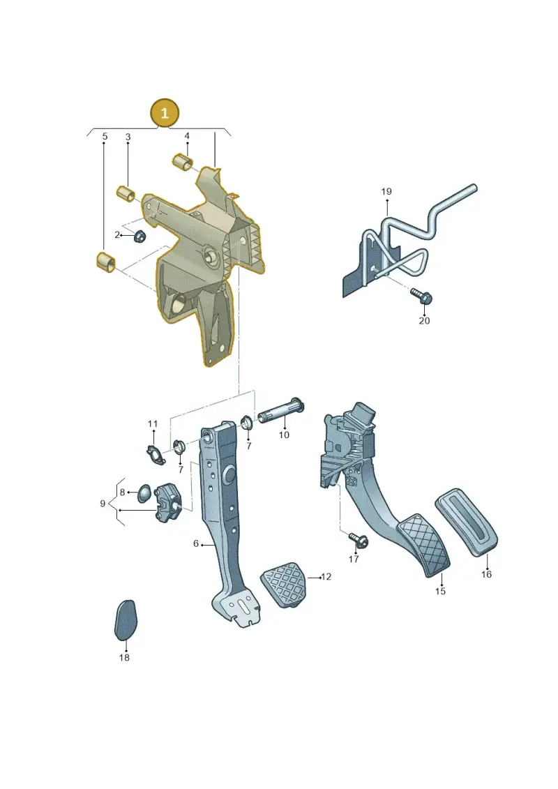 5Q1721115A — Audi TTRS Coupe (2016-2023) diagram 898721600, position 1