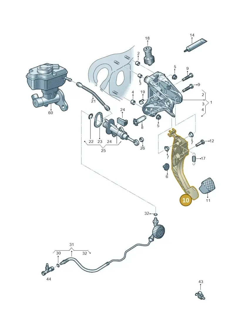 5Q1721321C — Audi Q3 quattro (2018-2019) diagram 597721025, position 10