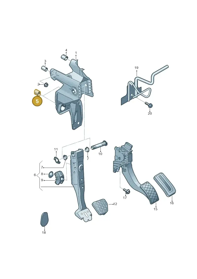 5Q1721620A — Audi RS3 Limousine (2017-2020) diagram 745721600, position 5