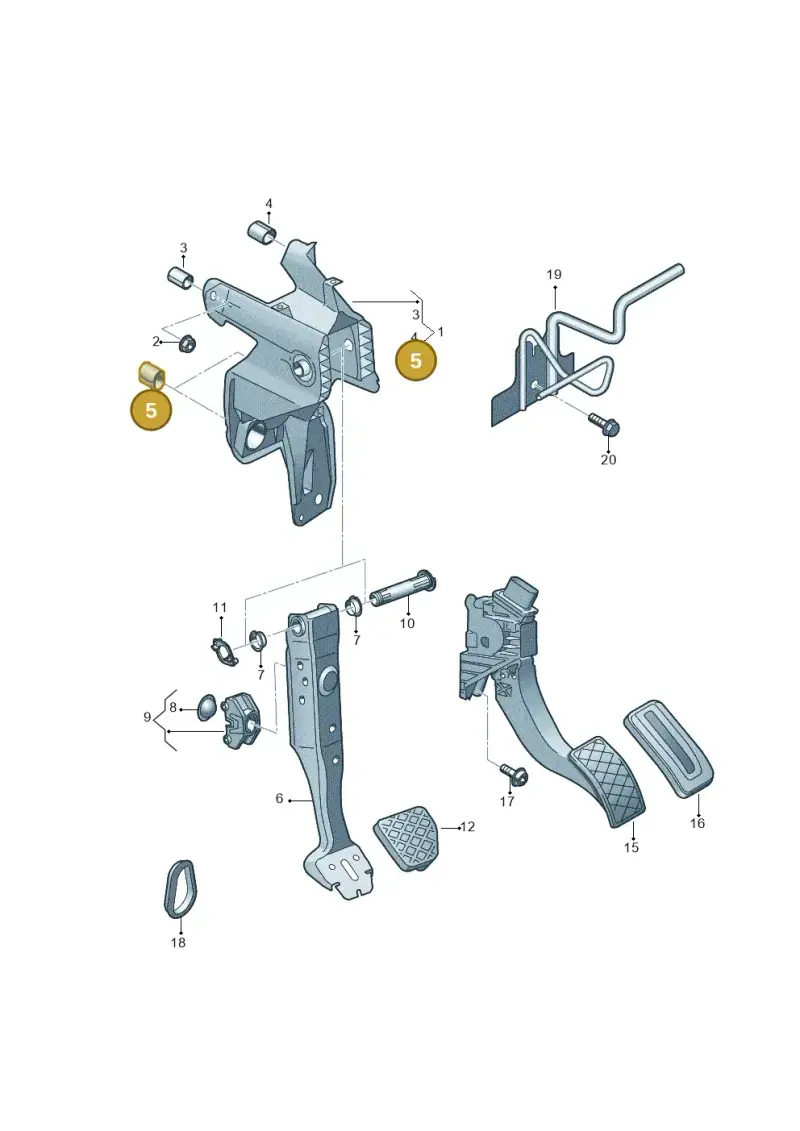 5Q1721620A — Audi RSQ3 Sportback (2019-2024) diagram 891721600, position 5