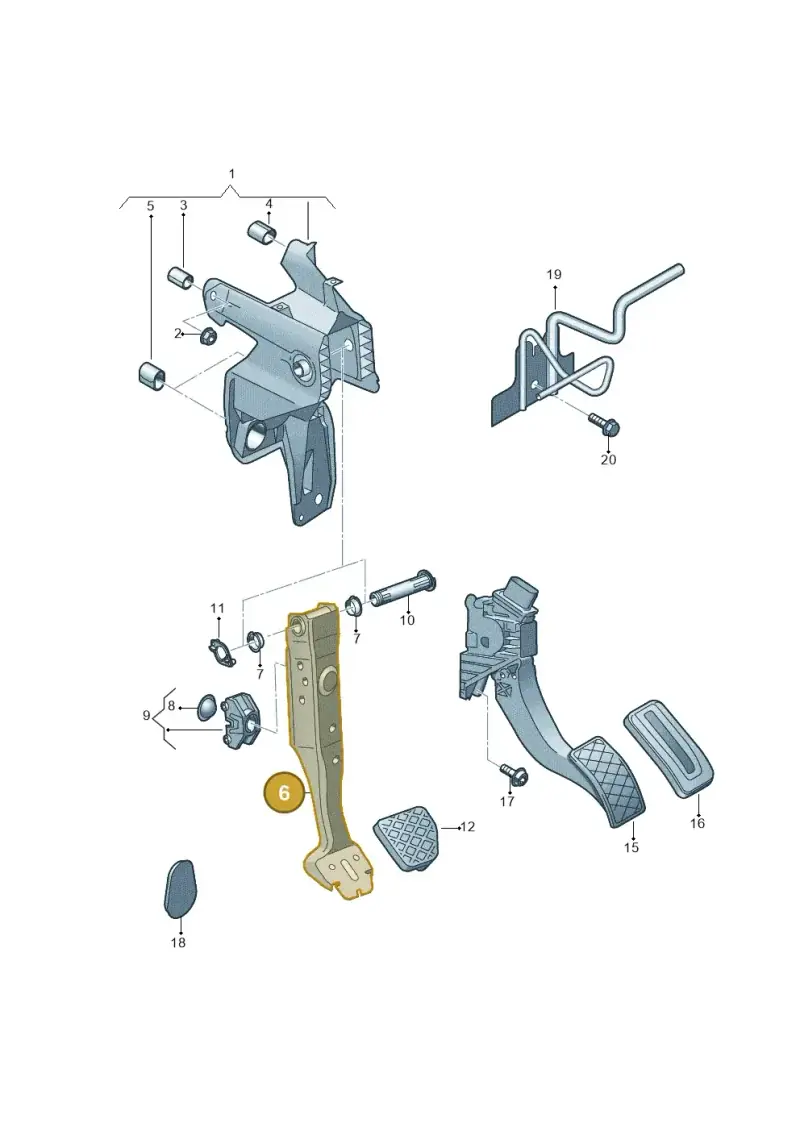 5Q1723143C — Audi Q2 2.0 TDI (2016-2018) diagram 803721600, position 6