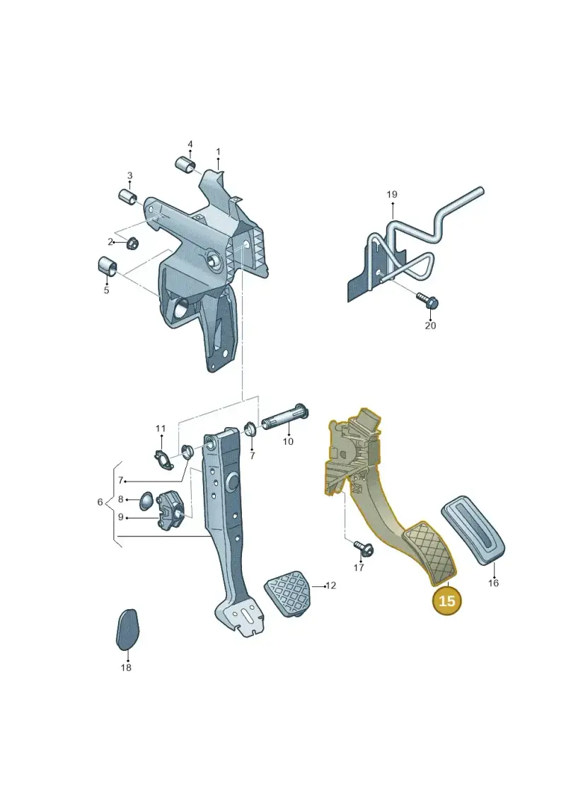 5Q1723503H — Audi RS3 Limousine (2017-2020) diagram 745721600, position 15