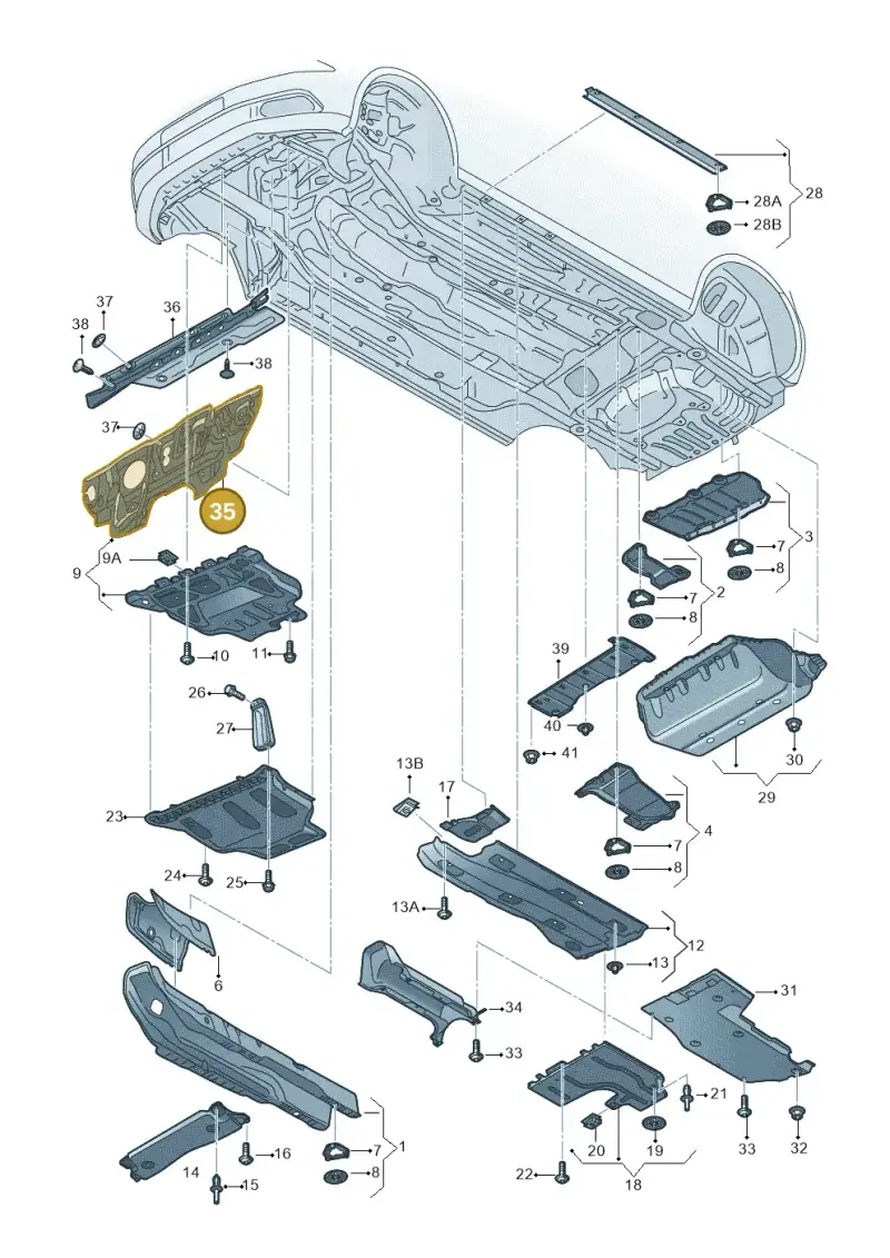 5Q1863353L — Audi A3 Sportback (2016-2020) diagram 890825000, position 35