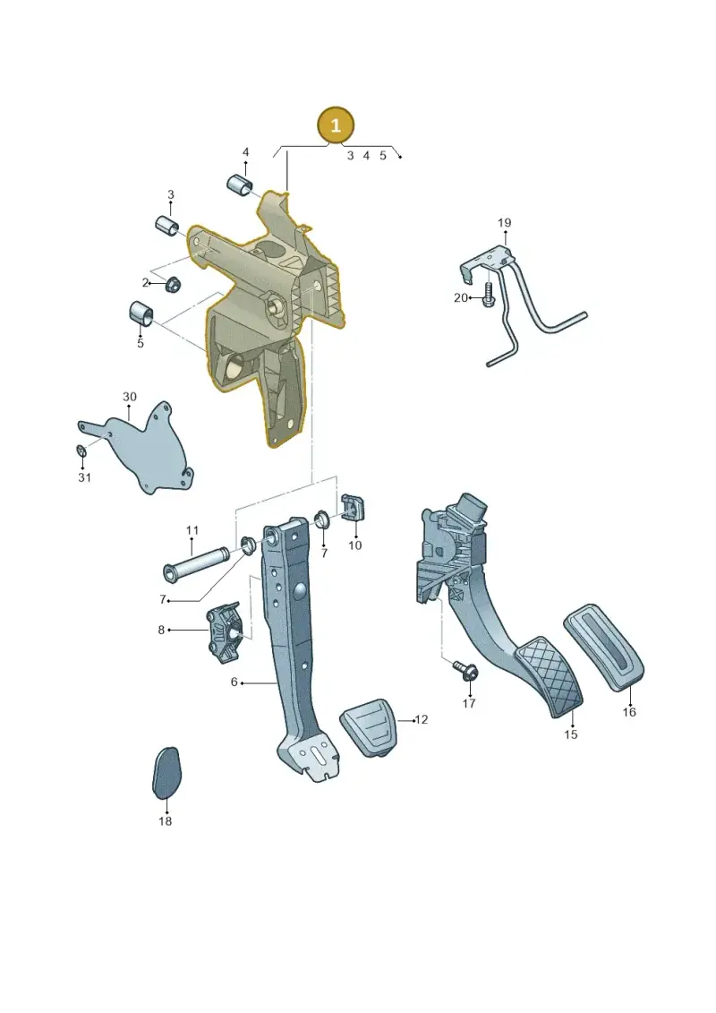 5Q2721115B — Audi A3 Sportback (2019-2021) diagram 596721700, position 1
