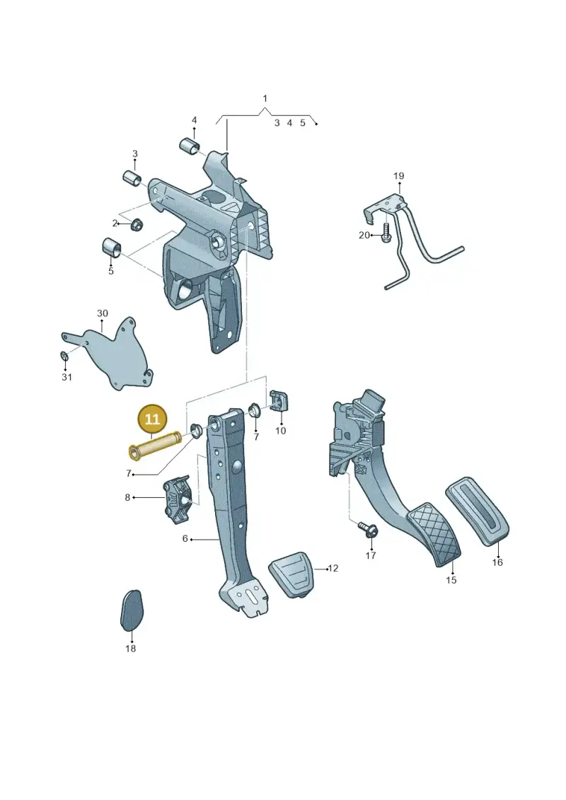 5Q2721325B — Audi A3 Sportback (2019-2021) diagram 596721700, position 11