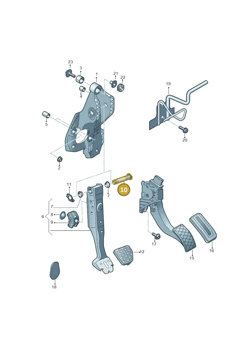 5Q2721325B — Audi RS3 Limousine (2017-2020) diagram 745721700, position 10