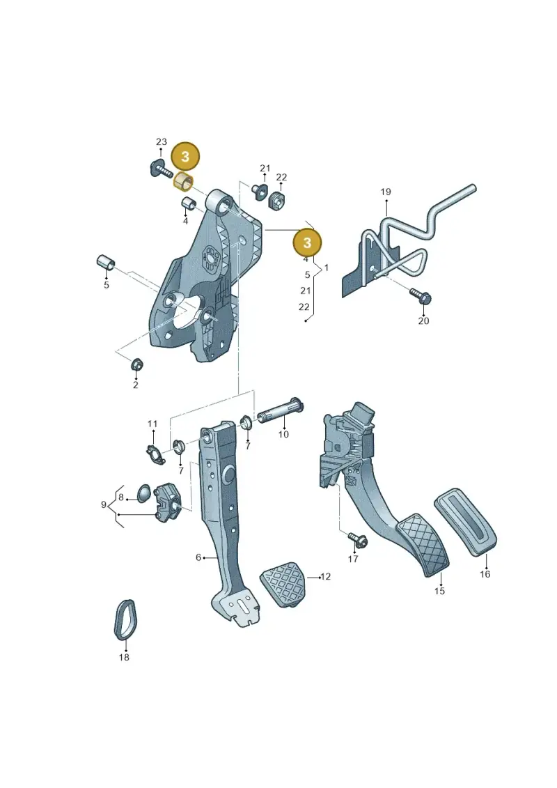 5Q2721368A — Audi RSQ3 Sportback (2019-2024) diagram 891721700, position 3