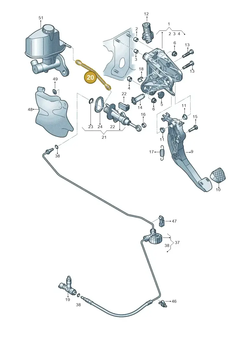 5Q2721453B — Audi Q3 quattro (2018-2019) diagram 597721030, position 20