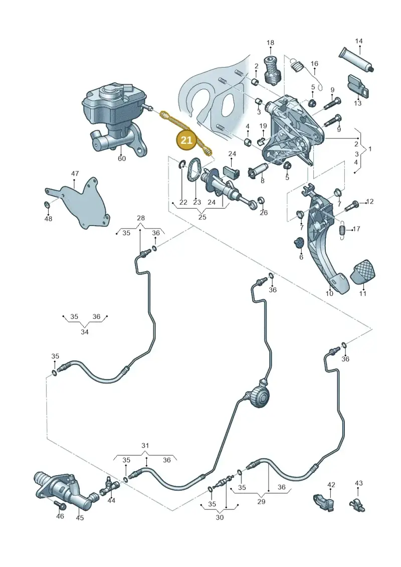 5Q2721453C — Audi A3 Cabrio (2016-2020) diagram 891721300, position 21