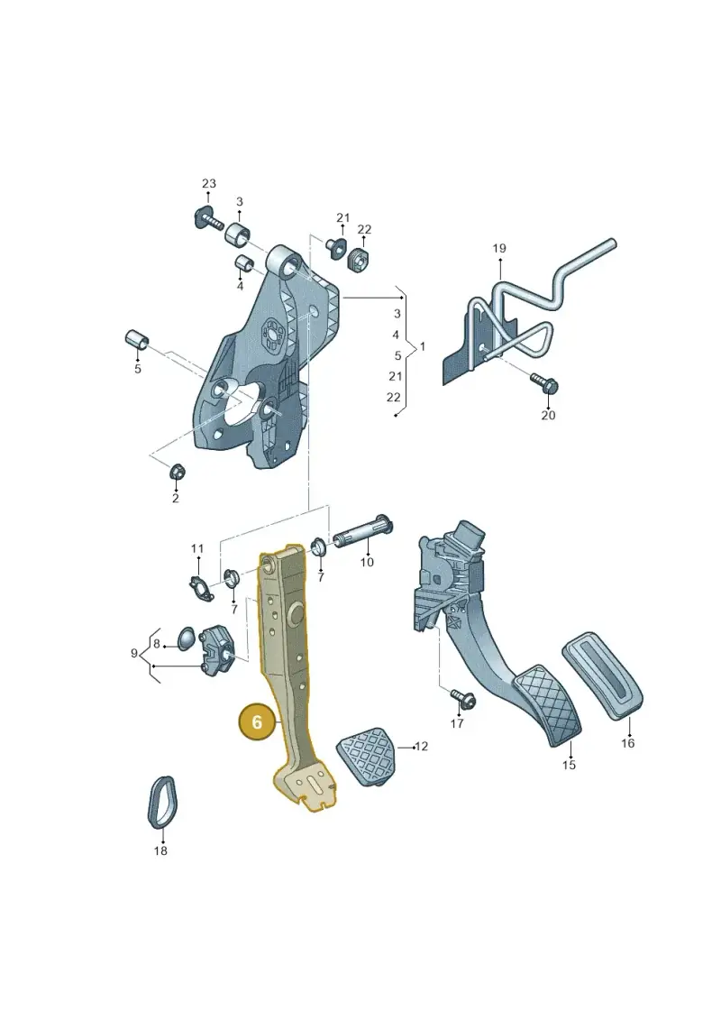 5Q2723143A — Audi RSQ3 Sportback (2019-2024) diagram 891721700, position 6
